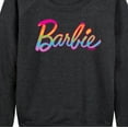 thumbnail image 3 of Barbie - Pride Rainbow Logo - Women's Lightweight French Terry Long Sleeve Shirt, 3 of 5