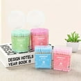 thumbnail image 3 of Walbest 100Pcs/200Pcs Bamboo Cotton Swabs, Double Thread Head Disposable Ear Cleaning Cotton Swab Buds Women Makeup Tool, 3 of 7
