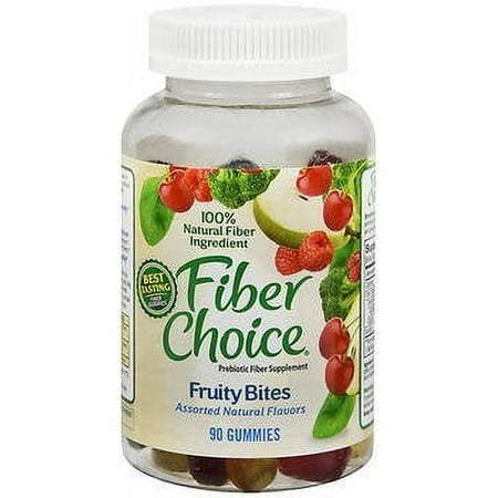 FiberChoice Prebiotic Fiber Supplement Fruity Bites Assorted Flavors - 90 ct