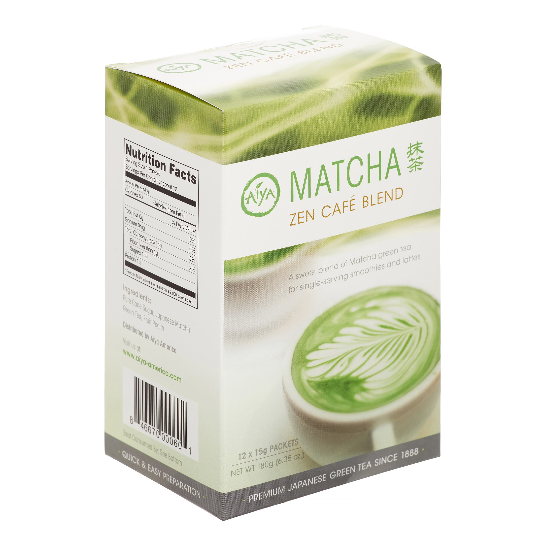 Aiya Tea Stick Matcha Zen Cafe, 12 Ct - Walmart.com