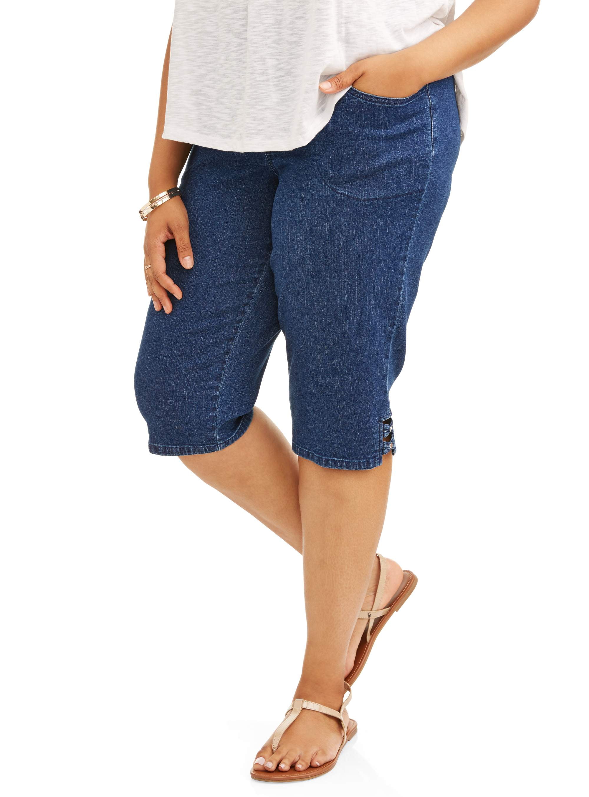 plus size capris walmart