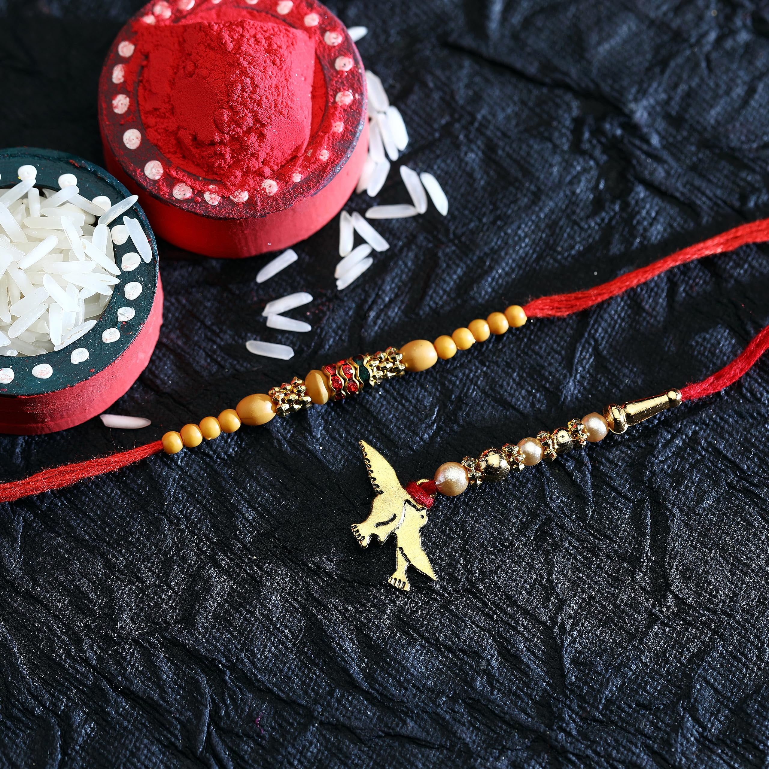 6er Set Rakhi Armbänder Für Raksha Bandhan - Traditionell & Handgemacht