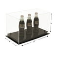 thumbnail image 2 of Versatile Deluxe Clear Acrylic Display Case - Medium Rectangle Box with Black Risers 15" x 8" x 9" (A013-BR), 2 of 9