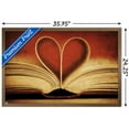thumbnail image 3 of Tom Quartermaine - Book Pages in Heart Shape Wall Poster, 22.375" x 34", Framed, 3 of 3