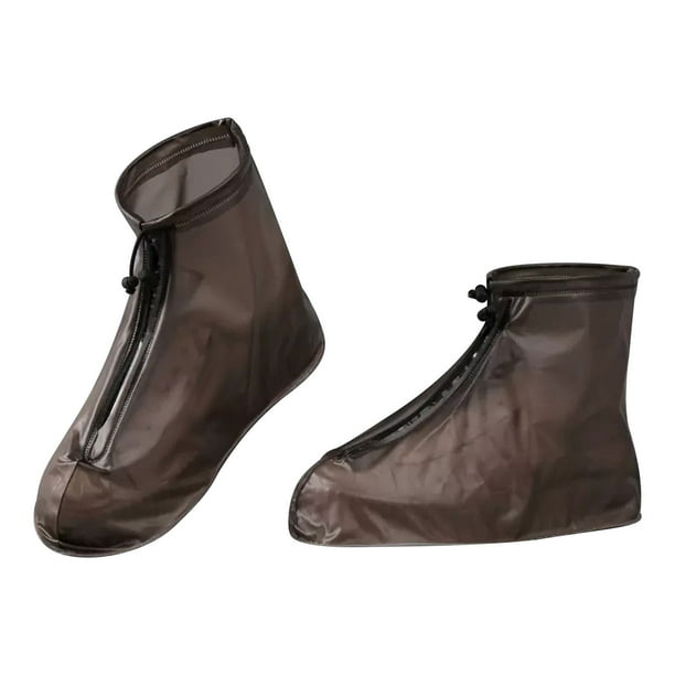 Cubierta de zapato resistente a la abrasión de PVC I, deslizamiento portátil para adultos y niños, cubiertas de zapato gruesas de PVC