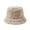 Beige, variant on AYYUFE Wide Brim Sunscreen Warm Bucket Hat Women Solid Color Stretchy Plush Fisherman Cap Fashion Accessories