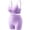 #419-Purple, variant on AUNVITO Women's Summer Yoga Set Strapless Seamless Push-Up Sports Bra with Tank Top and Shorts for Outdoor Fitness Running Workout Casual Sporty Style
