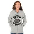 thumbnail image 5 of Crazy Cat Lady in Training Funny Cute Zip Hoodie Sweatshirt Women Brisco Brands S, 5 of 6