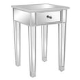 thumbnail image 4 of Mirrored Nightstand End Table Small Modern Bedside Table with Drawer for Bedroom Living Room, Silver, 4 of 7