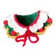 thumbnail image 1 of Bufanda de Navidad Bling Bling para mascotas hecha a mano de punto cálida y cómoda cuello doble verde S, 1 of 10