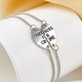 thumbnail image 2 of Ayyufe Pack Of 2Women Bracelet Cute Alloy Partners Love Heart Bangle for Party, 2 of 7