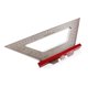 thumbnail image 1 of Un tipo de regla de triángulos de dibujo de 140 mm de acero inoxidable para trabajar la madera, multifuncional, para dibujar líneas paralelas diagonales, diseño industrial, herramienta de accesorio, 1 of 6