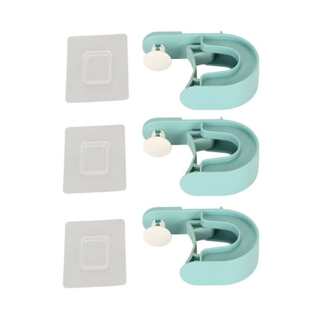 

3Pcs Broom Mop Holder Self Adhesive Prevent Slip Multipurpose Wall Mount Mop Grippers for Home Bathroom Kitchen Garden Garage Blue