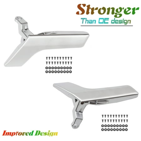 4AMCA Left and Right Inside Interior Door Handle Repair Kit For 08-14 Mercedes-Benz C-CLASS W204 X204 Pair Set of 2PCS Matte Silver 2008 2009 2010 2011 2012 2013 2014