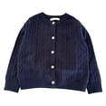 thumbnail image 2 of Baby Girl Cardigan Long Sleeve Button up Sweater Toddler Girl Fall Outfits Cable Knit Fisherman Cardigan Sweater Bolero Shrug, 2 of 5