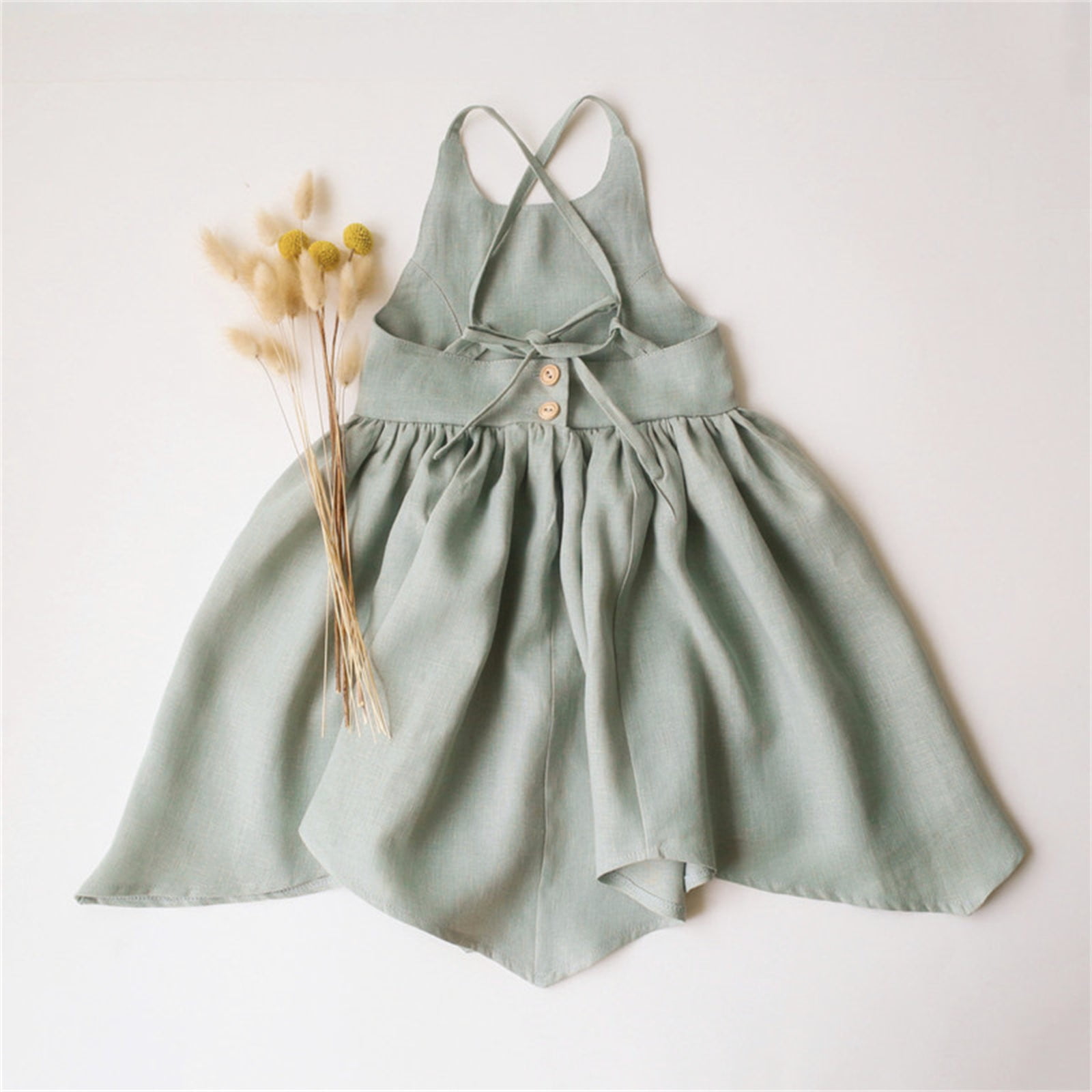 Vedolay Dresses Toddler Girl Floral Skater Multipack Dress Spring Polka Dots Short Sleeve