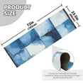 thumbnail image 5 of Yayeee Runner Rug for Bedroom 2'x6' Machine Washable Hallway Non Slip Mat, Blue Pattern, 5 of 8