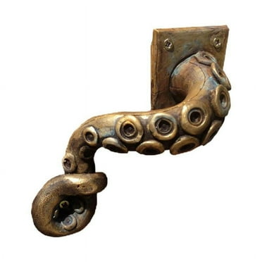 Handmade Bronze Octopus Style Door Handle - Unique Home Accessory