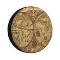 thumbnail image 1 of Fotbe World Map1 Funda de Llanta de Repuesto con Estampado, Engrosada, Ajuste Universal para Jeep, Remolque, RV, SUV, Camión-16 inch, 1 of 6