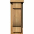 thumbnail image 2 of 6"W x 8"D x 16"H Alpine Rough Sawn Corbel w/Backplate, Western Red Cedar, 2 of 9