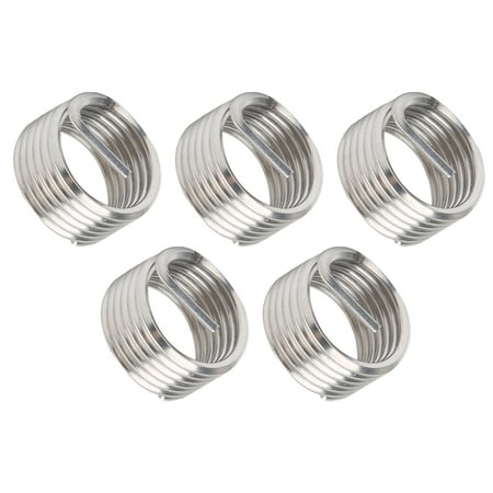 

ESTINK Threaded Bushing 5Pcs Wire Thread Insert Threaded Bushing Socket Screw Hole Repair Protection Tool M22x2.5x1D Thread Repair Socket