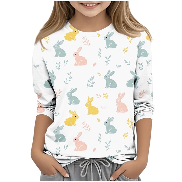 Chemises à Manches Longues pour Garçons Polyester Manches 3/4 Col Rond Taille 12 14 Jeunes 1 Pce