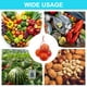 thumbnail image 5 of Paquete de 100 bolsas de malla reutilizables para productos, 40cm/16 pulgadas, bolsas de almacenamiento lavables reutilizables para frutas frescas, verduras, mariscos, rojas, 5 of 5