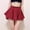 Red wine, variant on Womens High Waist Pleated Casual Skater Skirt Yoga Dance A-line Skirts