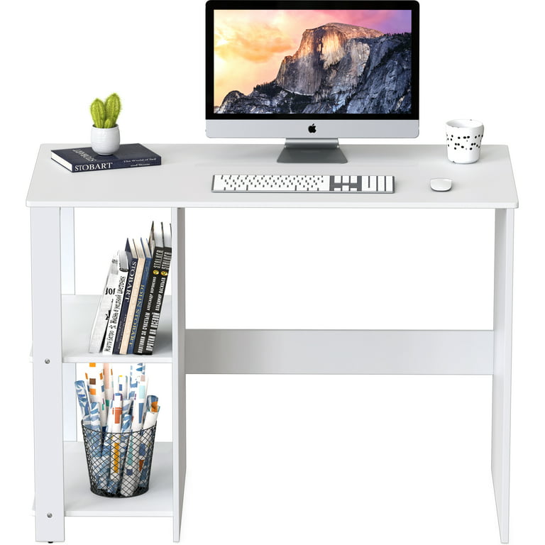 SHW Home Office 32-Inch Computer Desk White