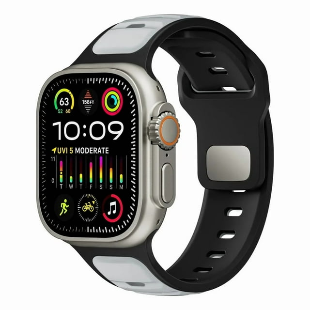 Correa de Silicona Transpirable para Apple Watch, Bicolor, Deportiva