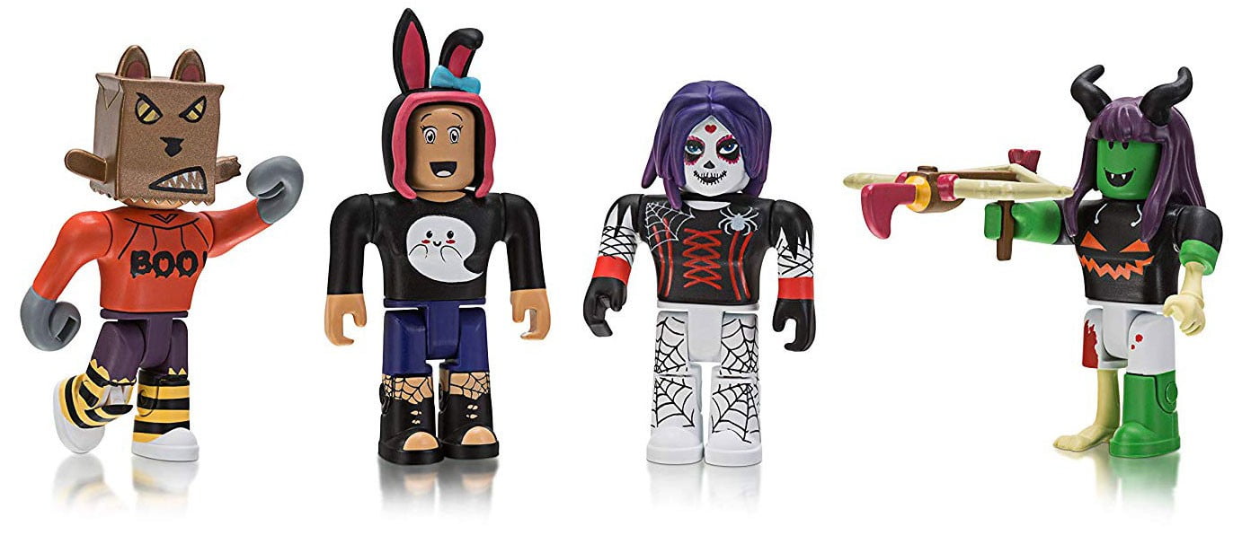 Fashion Icons Four Figure Pack Includes Exclusive Virtual Item Roblox Celebrity Collection 