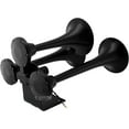 thumbnail image 4 of Vixen Horns Train Horn for Truck/Car. 3 Air Horn Black Heavy Duty Trumpets. Super Loud dB. Fits 12v Vehicles like Semi/Pickup/Jeep/RV/SUV VXH3318B, 4 of 8