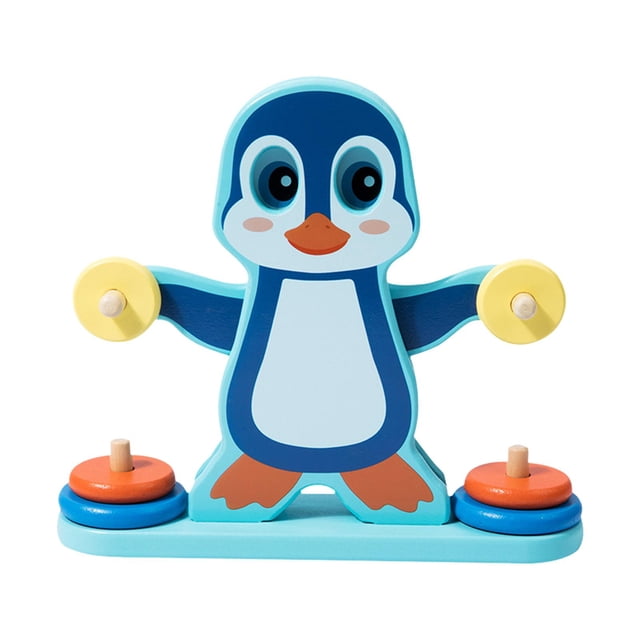 Bunblic Penguin Balance Scale Toy Math Teaching Toy Montessori Toy Kids Enlightenment Toy Learning Activities for Math Toy Boys Girls
