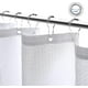 thumbnail image 3 of Cortina de ducha dorada con degradado, juego de cortina de ducha de tela de poliéster con ganchos, forro de cortina de baño repelente al agua, cortina de baño decorativa de spa de, 3 of 5