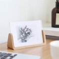 thumbnail image 3 of Wood Acrylic Photo Frame U-Shaped Photo Frame Wooden Photo Frame Wedding Photo Picture Frame Desktop Office Photo Display, 3 of 8