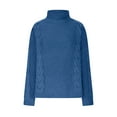 thumbnail image 4 of Womens Turtleneck Oversize Sweaters Fall Long Sleeve Pullover Sweater Loose Winter Chunky Cable Knit Jumper Tops S-3XL, 4 of 6