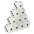 thumbnail image 2 of KAKOWELY 10Pcs Colorful Transparent Acrylic Dice for Night Bar KTV,0.63"X0.63"X0.63", 2 of 5