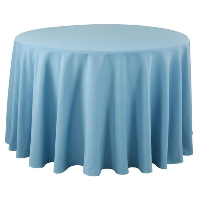 SARO 321.A72R 72 in. Collection Design Décontracté Nappe de Tous les Jours Aqua