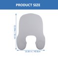 thumbnail image 2 of unbranded De Peluquería De Silicona Gris Con Protección Para Cuello Para Uso En Barbería Y Salón, 2 of 8