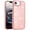 Rose Gold, variant on XPM for Apple iPhone 17E /16E Bling Diamond Metallic, Full Sparkle Chrome Edged Hybrid Protective Shockproof Phone Case Cover (Rose Gold)