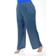 thumbnail image 2 of Pantalón de pierna ancha Roman Fashion Azul petroleo Talla 38, 2 of 6