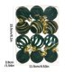 thumbnail image 3 of 12 bolas navideñas de terciopelo flocadas, adornos navideños de plástico, adornos colgantes decorativos para árbol de Navidad., 3 of 5
