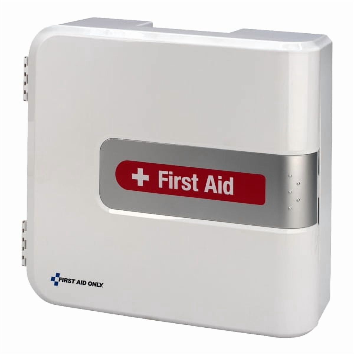 First Aid Kit and Housing, Plastic Cabinet, 213 Components, 50 People Served