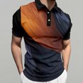 thumbnail image 3 of Camisas Para Hombre Camisa de hombre Performance Camisas de manga corta Camisa (Coffee, 4XL), 3 of 4