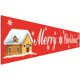 thumbnail image 2 of Wosthever Banner de Navidad Inicio Hotel Comedor Bar Puerta Ventana Terraza Balcón Bandera Fiesta Festival Año Nuevo Decoración Colgante Kits de decoración para fiestas 296*48cmM10, 2 of 6