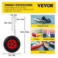 thumbnail image 2 of Vevor  12 in. 500 lbs Boat Transom Launching Wheels Steering Kit, 2 of 12