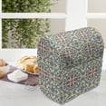 thumbnail image 3 of Geometric Stand Mixer Cover, Spanish Culture Inspired Ornamental Symmetric Floral Arrangement Vivid Palette, Kitchen Appliance Organizer Bag Cover with Pockets, 5 Quarts, Multicolor, by Ambesonne, 3 of 4