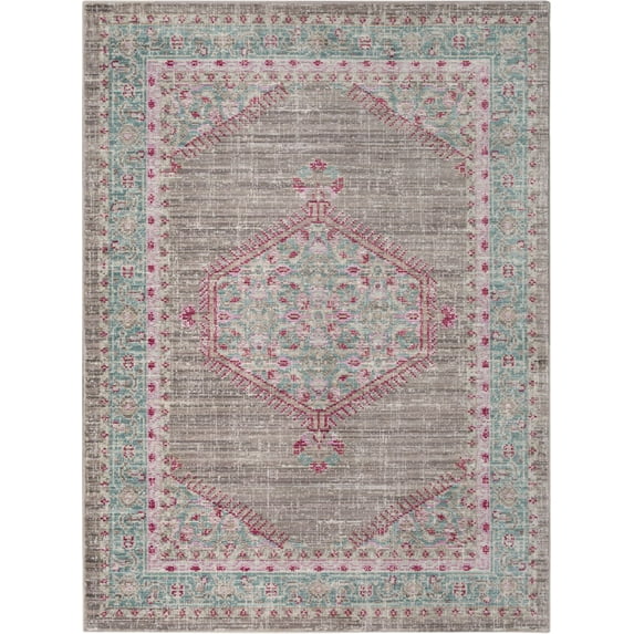 Surya GER2315-31157 Germili Area Rug 3'11" x 5'7" Blue Neutral