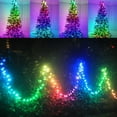 thumbnail image 4 of 20m/65.6ft LED DIY creative light strips, with individual LED colors controllable via remote control and app. Suitable for bedrooms and ideal for room parties. Quick installation without tools., 4 of 10