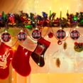 thumbnail image 3 of 3 unids/bolsa adorno de árbol de deseos de Navidad dibujo de cuadros vichy grandes colgante de madera ornamento de Navidad árbol artesanías colgantes de madera, 3 of 4